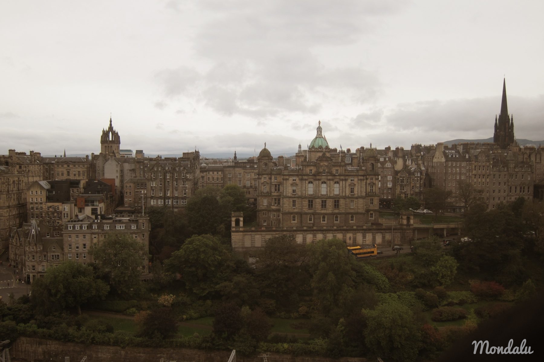 Photo de la ville d'Edimbourg vue du Scott Monument